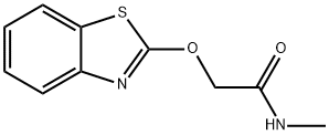 Acetamide, 2-(2-benzothiazolyloxy)-N-methyl- (9CI) Struktur