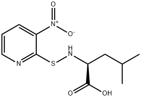 N-(3-NITRO-2-PYRIDINESULFENYL)-L-LEUCINE Struktur