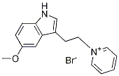 1-(5-methoxy-3-indolylethyl)pyridinium bromide Struktur