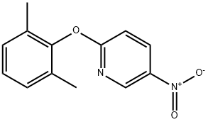 2-(2,6-Dimethyl-phenoxy)-5-nitro-pyridine Struktur