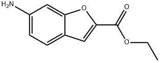 2-BENZOFURANCARBOXYLIC ACID, 6-AMINO-, ETHYL ESTER Struktur