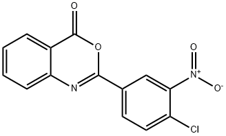 2-(4-Chloro-3-nitrophenyl)-4H-3,1-benzoxazin-4-one Struktur