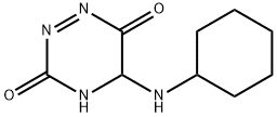 1,2,4-Triazine-3,6-dione, 5-(cyclohexylamino)-1,2-dihydro- (9CI) Struktur