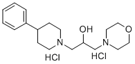 1-Piperidineethanol, alpha-(4-morpholinylmethyl)-4-phenyl-, dihydrochl oride Struktur