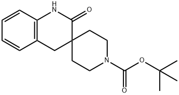 TERT-BUTYL 2'-OXO-2',4'-DIHYDRO-1'H-SPIRO[PIPERIDINE-4,3'-QUINOLINE]-1-CARBOXYLATE Struktur