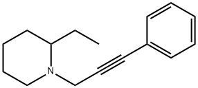 Piperidine, 2-ethyl-1-(3-phenyl-2-propynyl)- (9CI) Struktur