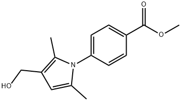 4-[3-(HYDROXYMETHYL)-2,5-DIMETHYL-1H-PYRROL-1-YL]-BENZOIC ACID METHYL ESTER Struktur