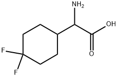 AMINO-4,4-DIFLUORO-CYCLOHEXANEACETIC ACID Struktur