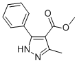 3-METHYL-5-PHENYL-1H-PYRAZOLE-4-CARBOXYLIC ACID METHYL ESTER Struktur