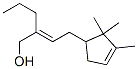 2-[2-(2,2,3-trimethyl-3-cyclopenten-1-yl)ethylidene]pentan-1-ol Struktur