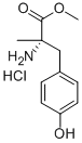 ALPHA-METHYL-L-P-TYROSINE METHYL ESTER HYDROCHLORIDE Struktur