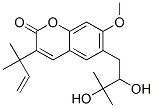 6-(2,3-Dihydroxy-3-methylbutyl)-3-(1,1-dimethyl-2-propenyl)-7-methoxy-2H-1-benzopyran-2-one Struktur