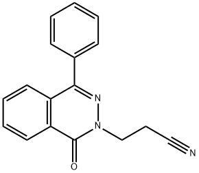 3-(1-Oxo-4-Phenylphthalazin-2(1H)-yl)propaneitrile Struktur