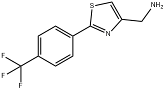 [2-[4-(TRIFLUOROMETHYL)PHENYL]-1,3-THIAZOL-4-YL]METHYLAMINE Struktur