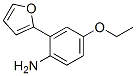 Benzenamine, 4-ethoxy-2-(2-furanyl)- (9CI) Struktur