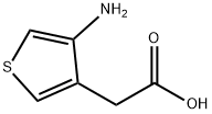 3-Thiopheneacetic  acid,  4-amino- Struktur