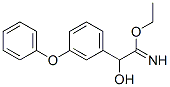 Benzeneethanimidic  acid,  -alpha--hydroxy-3-phenoxy-,  ethyl  ester  (9CI) Struktur