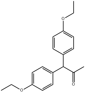 1,1-bis(4-ethoxyphenyl)propan-2-one Struktur