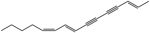 (2E,8E,10Z)-2,8,10-Pentadecatriene-4,6-diyne Struktur