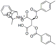 (+)-(10,11-dihydro-5-methyl-5H-dibenzo[a,d]cyclohepten-5,10-diyl)ammonium hydrogen [S-(R*,R*)]-2,3-bis(p-toluoyloxy)succinate Struktur