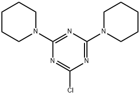 2-Chloro-4,6-di(1-piperidinyl)-1,3,5-triazine Struktur