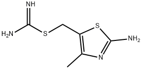 Carbamimidothioic acid, (2-amino-4-methyl-5-thiazolyl)methyl ester (9CI) Struktur