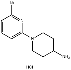 6'-BroMo-3,4,5,6-tetrahydro-2H-[1,2']bipyridinyl-4-ylaMine hydrochloride, 98+% C10H15ClBrN3, MW: 292.61 Struktur