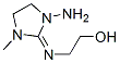 Ethanol, 2-[(1-amino-3-methyl-2-imidazolidinylidene)amino]- (9CI) Struktur