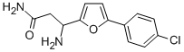 3-AMINO-3-[5-(4-CHLOROPHENYL)-FURAN-2-YL]-PROPIONIC ACID AMIDE Struktur