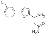 3-AMINO-3-[5-(3-CHLOROPHENYL)-FURAN-2-YL]-PROPIONIC ACID AMIDE Struktur