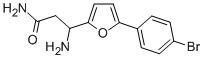 3-AMINO-3-[5-(4-BROMOPHENYL)-FURAN-2-YL]-PROPIONIC ACID AMIDE Struktur