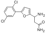 3-AMINO-3-[5-(2,5-DICHLOROPHENYL)-FURAN-2-YL]-PROPIONIC ACID AMIDE Struktur