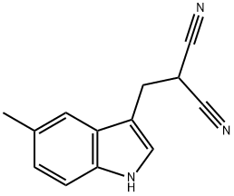 Propanedinitrile, [(5-methyl-1H-indol-3-yl)methyl]- (9CI) Struktur