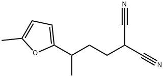 Propanedinitrile, [3-(5-methyl-2-furanyl)butyl]- (9CI) Struktur