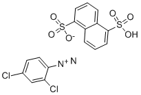 2,4-DICHLOROPHENYLDIAZONIUM-1,5-NAPHTHAL Struktur