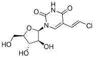 1-beta-arabinofuranosyl-5-(2-chlorovinyl)uracil Struktur