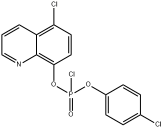 4-CHLOROPHENYL-5-CHLORO-8-QUINOLINYL PHOSPHOROCHLORIDATE Struktur