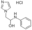 N-(4-Amino-alpha-hydroxyphenethyl)imidazole hydrochloride Struktur