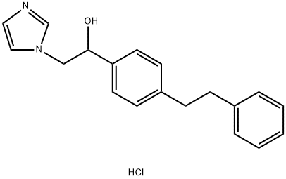 alpha-[4-(phenethyl)phenyl]-1H-imidazol-1-ethanol monohydrochloride Struktur