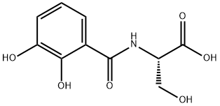 (2S)-2-[(2,3-dihydroxybenzoyl)amino]-3-hydroxy-propanoic acid Struktur