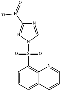 3-NITRO-1-(8-QUINOLYLSULFONYL)-1H-1,2,4-TRIAZOLE Struktur