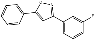 Isoxazole, 3-(3-fluorophenyl)-5-phenyl- Struktur