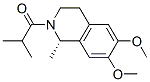 (1S)-6,7-Dimethoxy-1-methyl-2-(2-methyl-1-oxopropyl)-1,2,3,4-tetrahydroisoquinoline Struktur