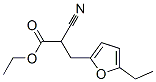 2-Furanpropanoicacid,alpha-cyano-5-ethyl-,ethylester(9CI) Struktur