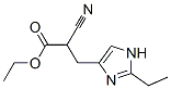 1H-Imidazole-4-propanoicacid,alpha-cyano-2-ethyl-,ethylester(9CI) Struktur