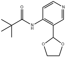 N-(3-[1,3]DIOXOLAN-2-YL-PYRIDIN-4-YL)-2,2-DIMETHYL-PROPIONAMIDE Struktur