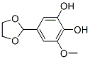 1,2-Benzenediol, 5-(1,3-dioxolan-2-yl)-3-methoxy- (9CI) Struktur