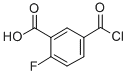 Benzoic acid, 5-(chlorocarbonyl)-2-fluoro- (9CI) Struktur