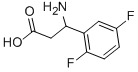 3-AMINO-3-(2,5-DIFLUORO-PHENYL)-PROPIONIC ACID Struktur