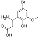 3-AMINO-3-(5-BROMO-3-METHOXY-2-HYDROXY-PHENYL)-PROPIONIC ACID Struktur